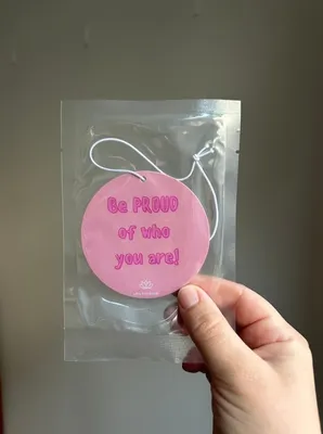 Spreading love and positivity one step at a time These custom-made car air fresheners are for my little small business I want people to be happy and smile each and every day