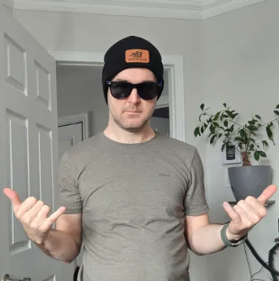 Custom Classic Polyester Cotton Beanies - Broomball Team merchandise with our logo in front of the beanie