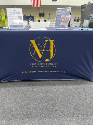 Custom Rectangle Table Covers - Military facility - Bring the kids to work