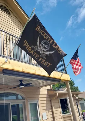 Rectangle Flag - Another picture of our Pirate Fest Flag
