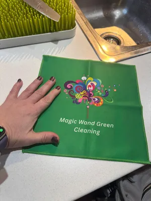 Ultra-Fine Fiber Cleaning Cloth - Microfibre cleaning cloth with my business logo