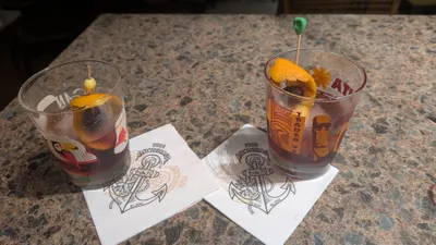 Custom Paper Beverage Napkin - Chilling at The Anchorage