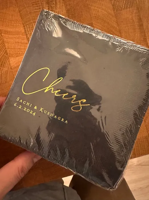 CustomPatchFactory.Com - Custom Foil Stamped Beverage Napkin