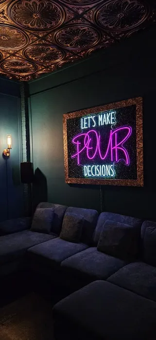 CustomPatchFactory.Com - Let's Make Pour Decisions Neon Signs