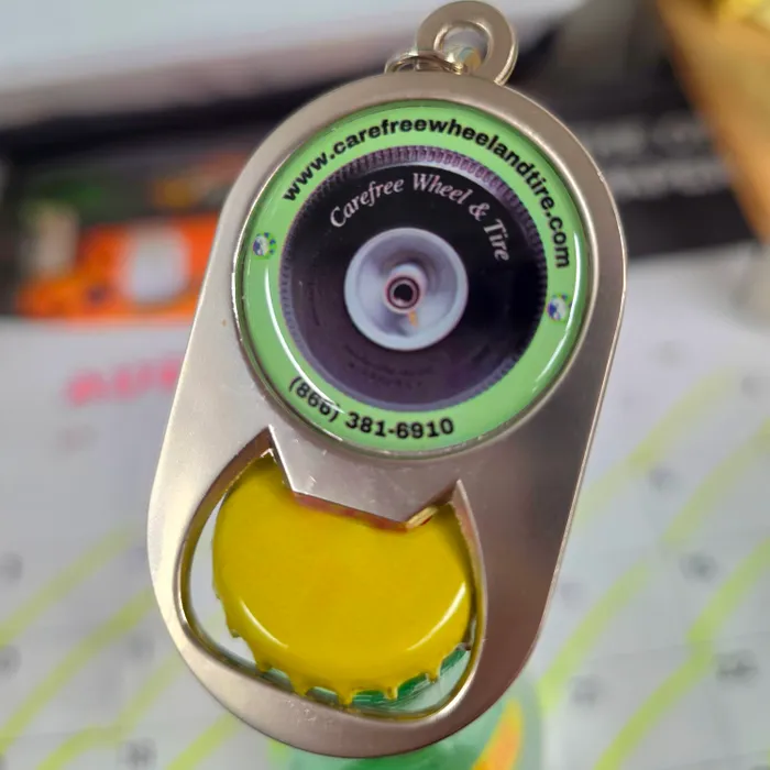 CustomPatchFactory.Com - Multi-use Alloy Bottle Opener Keychain