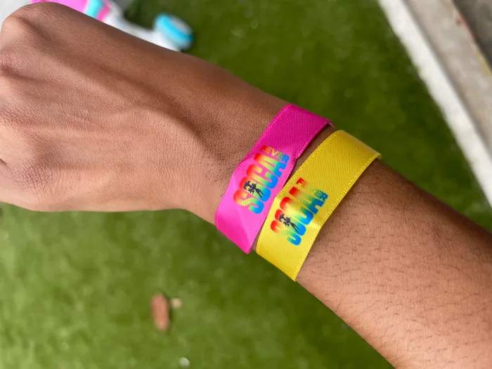 CustomPatchFactory.Com - Full Color Satin Cloth Wristbands