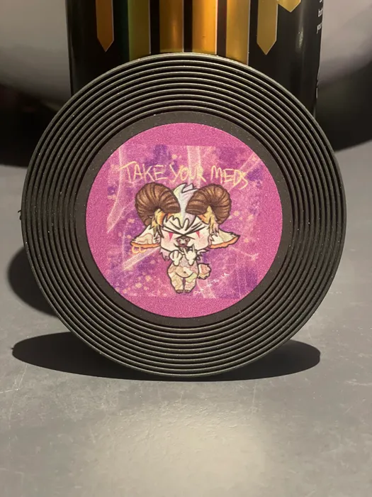 CustomPatchFactory.Com - Soft Plastic Record Coaster