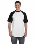 Augusta Sportswear Adult Short-Sleeve Baseball Jersey WHITE