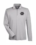 Team 365 Men's Zone Sonic Heather Performance Quarter-Zip Athletic Heather