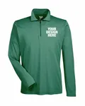Team 365 Men's Zone Sonic Heather Performance Quarter-Zip Sp Forest Hthr