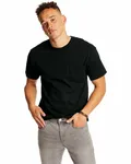 Hanes Adult Beefy-T with Pocket BLACK