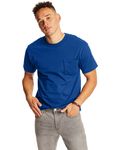 Hanes Adult Beefy-T with Pocket Deep Royal
