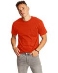 Hanes Adult Beefy-T with Pocket Orange