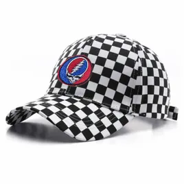 Two Tone Checkered Cotton Cap - Custom Patch Factory