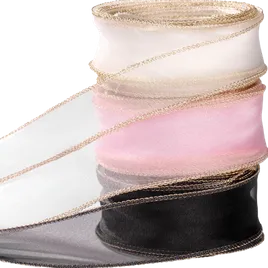 Blank Metallic Edge Wavy Ribbon - Custom Patch Factory