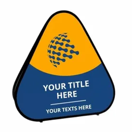 Triangle Pop Up Banners - Custom Patch Factory