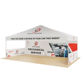 Custom Outdoor Trade Show Displays Heavy Duty 20ft X 10ft - Custom Patch Factory