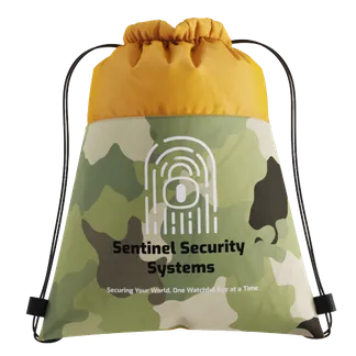 Camo Drawstring Bag - Custom Patch Factory