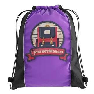 Side-Accents Drawstring Bag - Custom Patch Factory