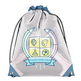 Custom Reflective Drawstring Bag - Custom Patch Factory