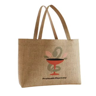 Custom Natural Jute Tote Bag - Custom Patch Factory