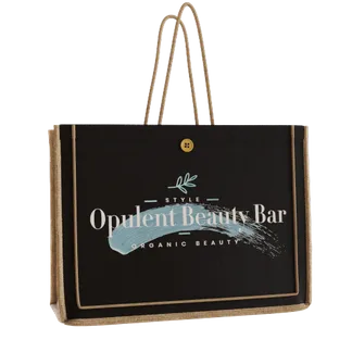Paradise Jute Tote Bag - Custom Patch Factory