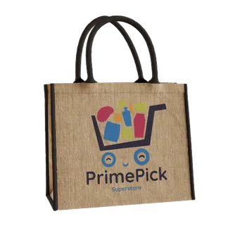 Custom Large Jute Tote - Custom Patch Factory