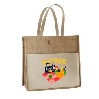 Jute Tote Bags - Custom Patch Factory
