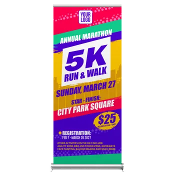 Banner Stands - Custom Patch Factory