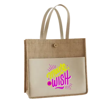 Jute Tote Bags - Custom Patch Factory