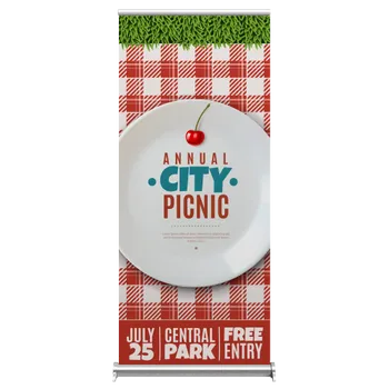 Banner Stands - Custom Patch Factory