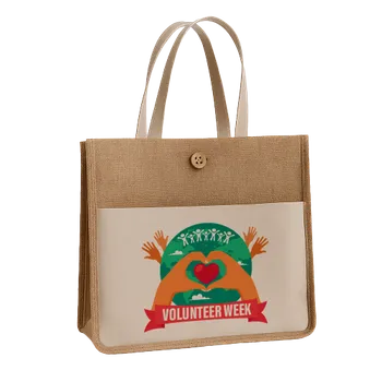 Jute Tote Bags - Custom Patch Factory