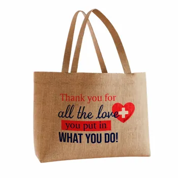 Jute Tote Bags - Custom Patch Factory