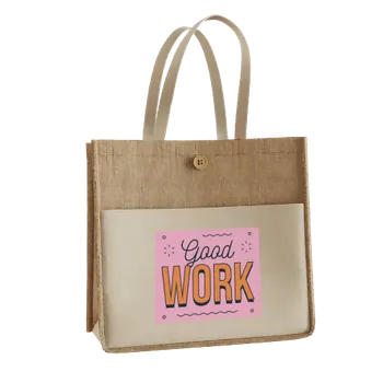 Jute Tote Bags - Custom Patch Factory