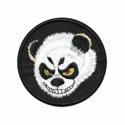 Black Angry Panda Patch