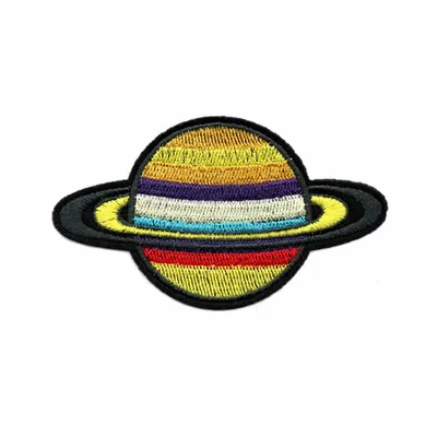 Colorful Ringed Planet Patch