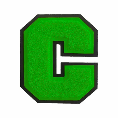 Custom Green Letter Patches