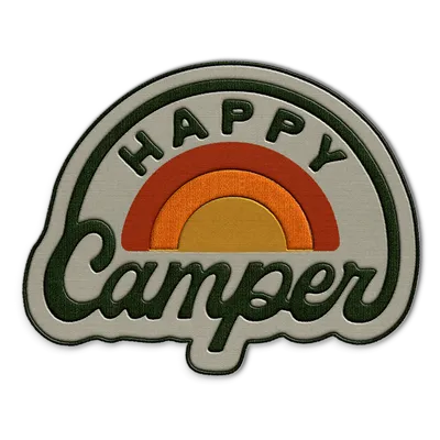 Happy Camper Hat Patch