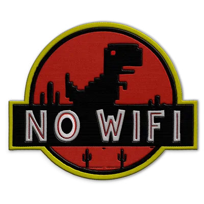 No Wifi Dino Hat Patch