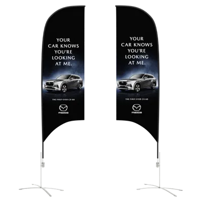 <span style="font-family: &quot;Open Sans&quot;;">The flag will be printed on both sides giving you the capacity to present your ads in both directions.&nbsp;</span><font face="Tahoma"><span style="font-family: &quot;Open Sans&quot;;">&nbsp;</span></font><span style="font-family: &quot;Open Sans&quot;;">Please note that the double-sided print is Specular/Mirror printing.</span>