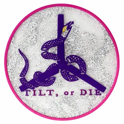 Silver Glitter PVC - Custom Patch Factory