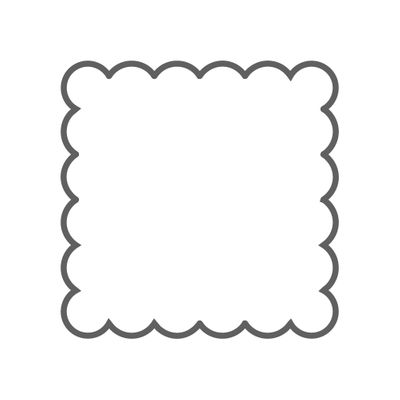 Scalloped