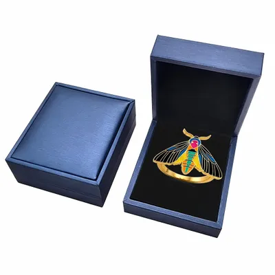 Blue PU Box - Custom Patch Factory