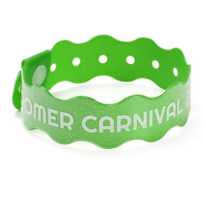 Wavy Wristband (With Glitter Effect)