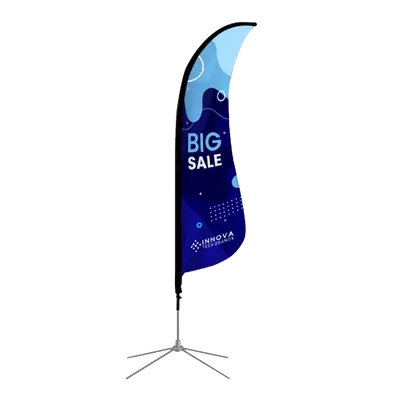 Shark Fin Flag - Custom Patch Factory