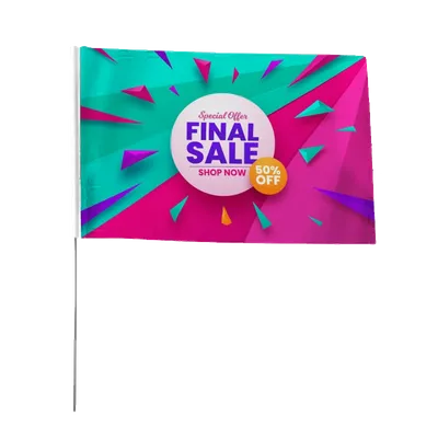 Hand Flag - Custom Patch Factory