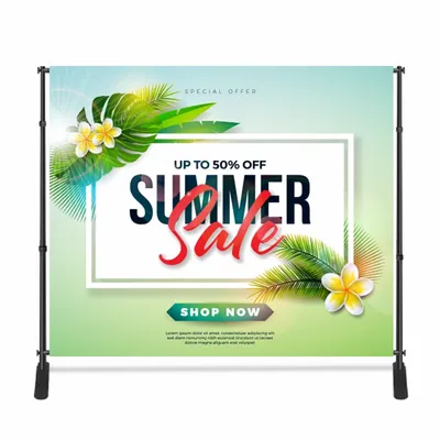 Adjustable Stand Banners - Custom Patch Factory