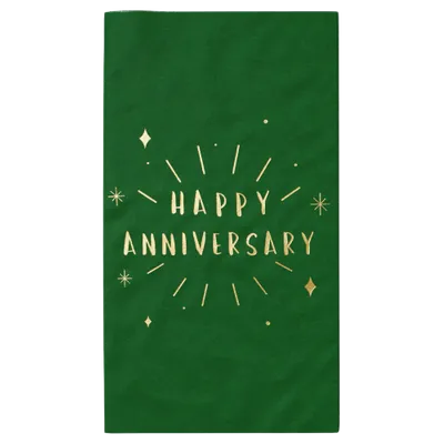 Custom Foil Stamped Towel Napkin - Custom Patch Factory