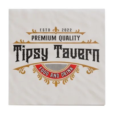 Premium Linen-Like Beverage Napkins - Custom Patch Factory