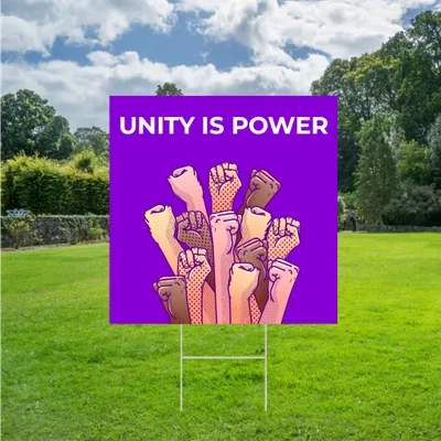 Custom Unity Yard Sign